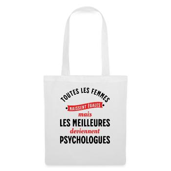 Psychologue cadeau humour psychologie Rigolo Femme - Sac en tissu - blanc - Devant
