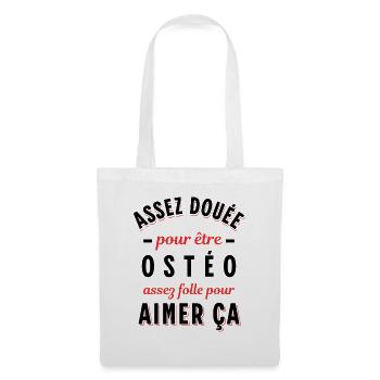 Ostéo Cadeau pour Ostéopathe Rigolo Humour - Sac en tissu - blanc - Devant