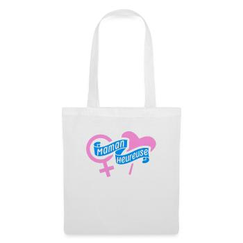 Maman Slogan Cadeau Rigolo Femme Humour Dicton - Sac en tissu - blanc - Devant
