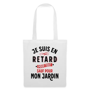 Jardinage Cadeau pour Jardinier Potager Jardin - Sac en tissu - blanc - Devant