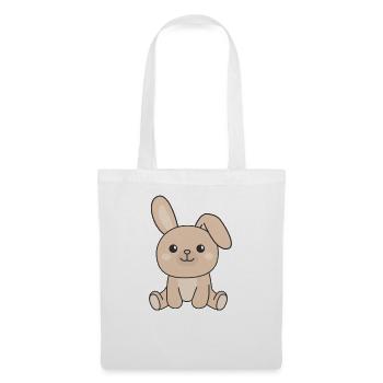 Lapin Lapin Mignon Animaux Lapin de Pâques - Sac en tissu - blanc - Devant