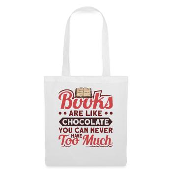 Book lover design with books for literature - Tote Bag - white - Front