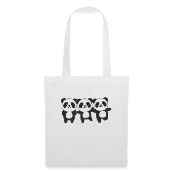 Panda cute animals for kids manga pandas - Tote Bag - white - Front