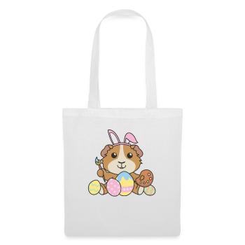 joyeuses Pâques cochon d’Inde douce Pâques - Sac en tissu - blanc - Devant