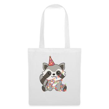 Raccoon for a birthday for children a birthday - Tote Bag - white - Front