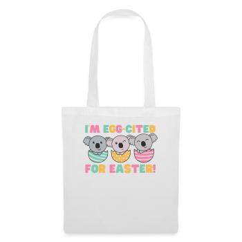 koalas doux pour Pâques avec œufs de Pâques koala - Sac en tissu - blanc - Devant