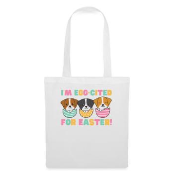 cute dogs for Easter with Easter eggs Jack Russell - Tote Bag - white - Front