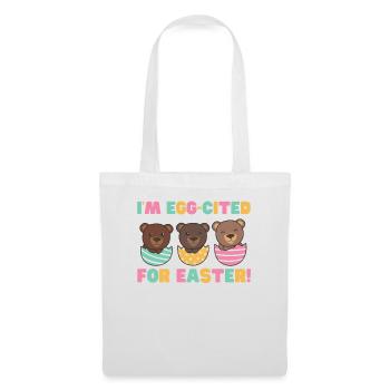 cute bears at Easter with Easter eggs bear - Tote Bag - white - Front