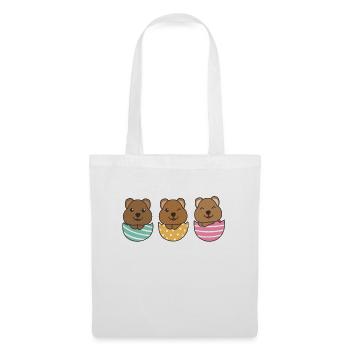 sweet quokkas for Easter with Easter eggs quokka - Tote Bag - white - Front