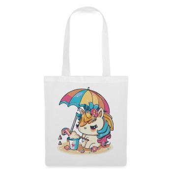 Arc-en-ciel d’été - Un jeu de couleurs - Sac en tissu - blanc - Devant