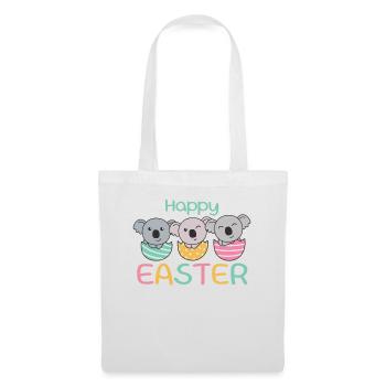 koalas doux pour Pâques avec œufs de Pâques koala - Sac en tissu - blanc - Devant