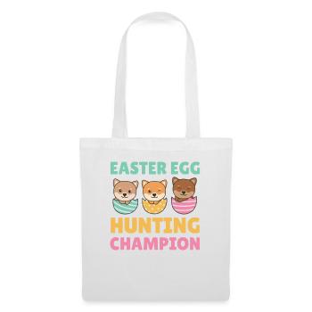 cute dogs for Easter with Easter eggs Shiba Inu - Tote Bag - white - Front