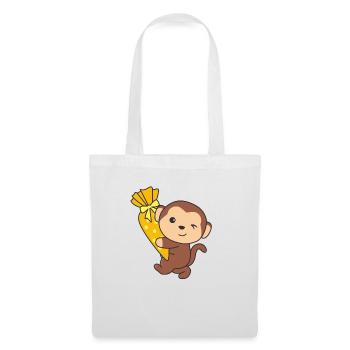 bye bye kindergarten hello school monkey - Tote Bag - white - Front