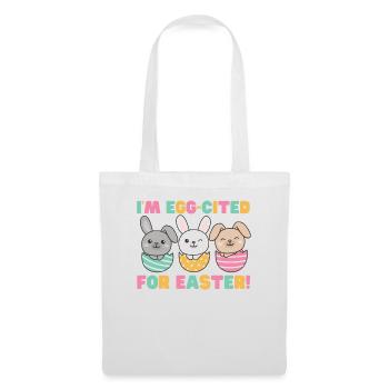 cute bunnies for Easter with Easter eggs bunny - Tote Bag - white - Front