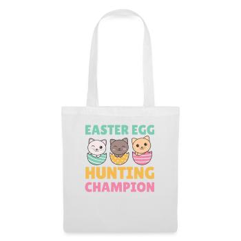 cute cats at Easter with Easter eggs cat - Tote Bag - white - Front