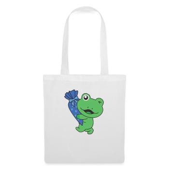 bye bye kindergarten hello school frog - Tote Bag - white - Front