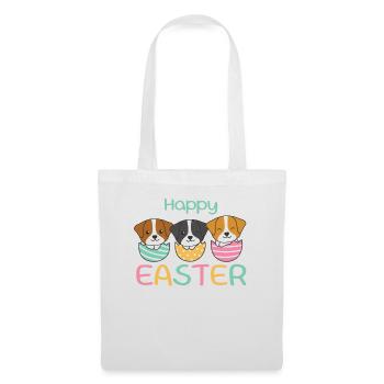 cute dogs for Easter with Easter eggs Jack Russell - Tote Bag - white - Front