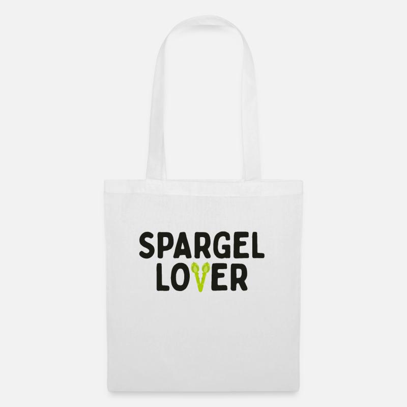 Spargel Lover Spargellover Vegan Gemüse - Stoffbeutel - Weiß
