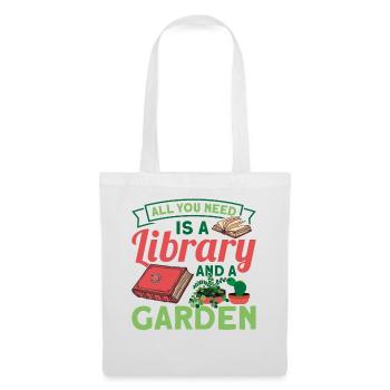 Book lover design with books for literature - Tote Bag - white - Front