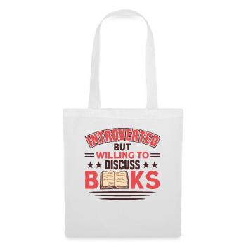 Book lover design with books for literature - Tote Bag - white - Front