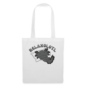 Relaxolotl Axolotl amoureux doux animaux relax - Sac en tissu - blanc - Devant