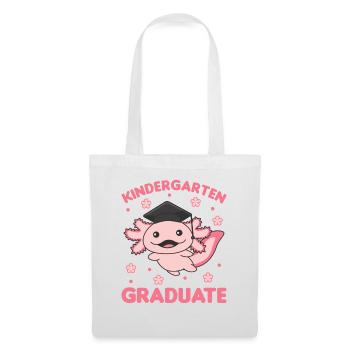 Kids Kindergarten graduate Axolotl Graduation - Stoffbeutel - Weiß - Vorne