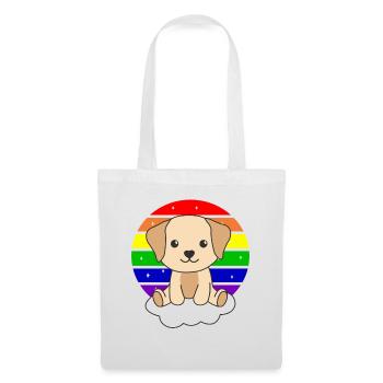 Labrador colorful rainbow for kids cute dog - Tote Bag - white - Front