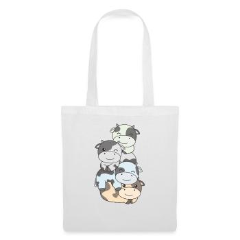 Unlabeld Flag Pride LGBTQ Cute Cow - Tote Bag - white - Front