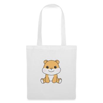 Hamster animaux mignons pour enfants manga hoarding - Sac en tissu - blanc - Devant