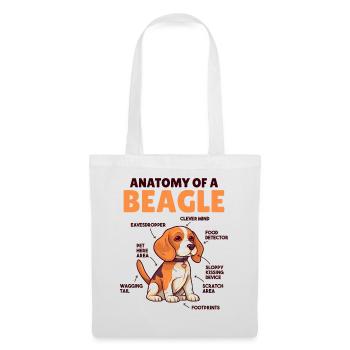 Dog Explanation Anatomy of a Beagle - Tote Bag - white - Front