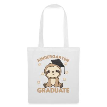 Kids Kindergarten graduate Faultier Graduation - Stoffbeutel - Weiß - Vorne