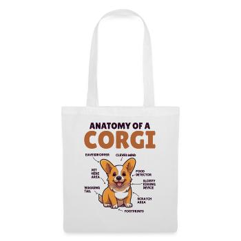 Dog explanation Anatomy of a Corgi - Tote Bag - white - Front