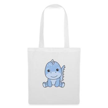 Dino animaux mignons pour enfants manga dinos - Sac en tissu - blanc - Devant