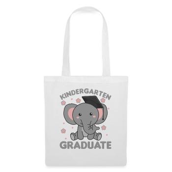 Kids Kindergarten graduate Elefant Graduation - Stoffbeutel - Weiß - Vorne