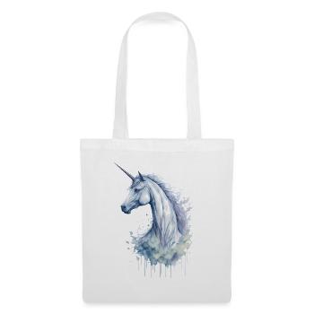 An Enchanting Watercolor Unicorn - Tote Bag - white - Front