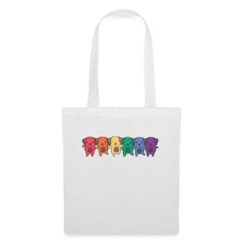 Rainbow Dalmatian Flag Pride LGBTQ Cute Dogs - Tote Bag - white - Front