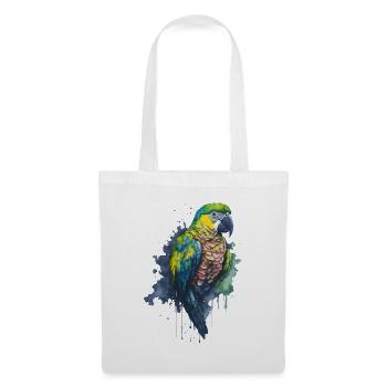 Captivating Watercolor Painting of a Parrot - Tote Bag - white - Front