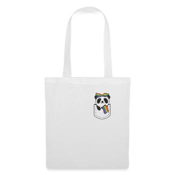 Rainbow Panda Flag Pride LGBTQ Cute Pandas - Tote Bag - white - Front