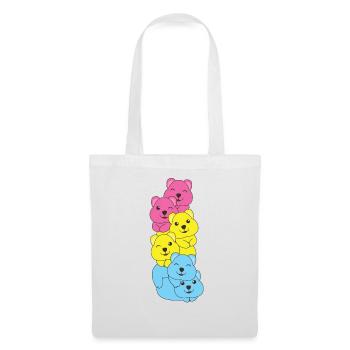 Pansexual Flag Pride LGBTQ Cute Quokka - Tote Bag - white - Front