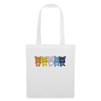 Aroace Flag Pride LGBTQ cute pig - Tote Bag - white - Front