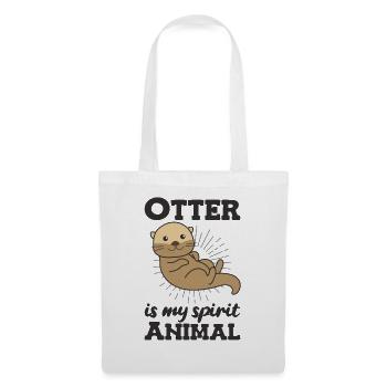 Otter is my spirit animal - süßer Otter - Stoffbeutel - Weiß - Vorne