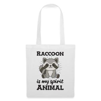 Le raton laveur est mon animal spirituel - mignon raton laveur - Sac en tissu - blanc - Devant