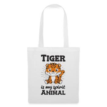 Tiger is my spirit animal - süßer Tiger - Tote Bag - white - Front