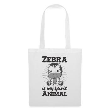 Zebra is my spirit animal - cute zebra - Tote Bag - white - Front