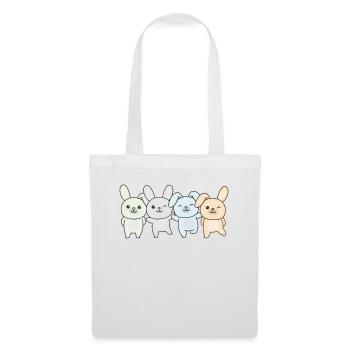 Unlabeld Flag Pride LGBTQ Cute Bunny - Tote Bag - white - Front