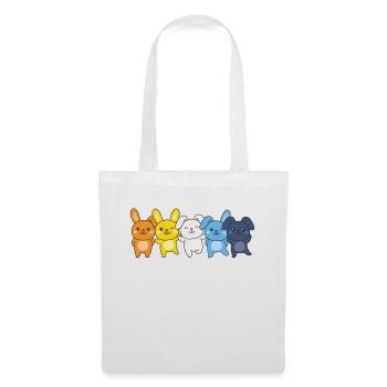 Aroace Flag Pride LGBTQ Cute Bunny - Tote Bag - white - Front