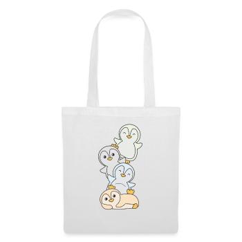 Unlabeld Flag Pride LGBTQ cute penguin - Tote Bag - white - Front