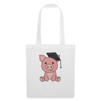 Kids Kindergarten nailed it Schwein Graduation - Stoffbeutel - Weiß - Vorne