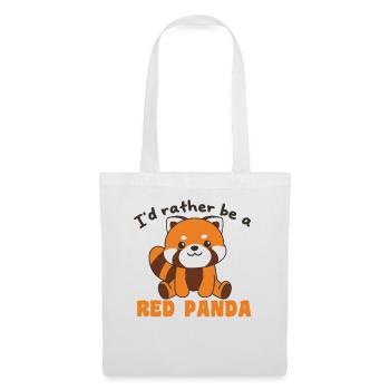 I'd rather be a Red Panda Cute Red Panda - Tote Bag - white - Front