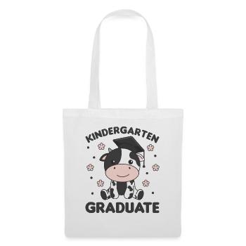 Kids Kindergarten graduate Kuh Graduation - Stoffbeutel - Weiß - Vorne